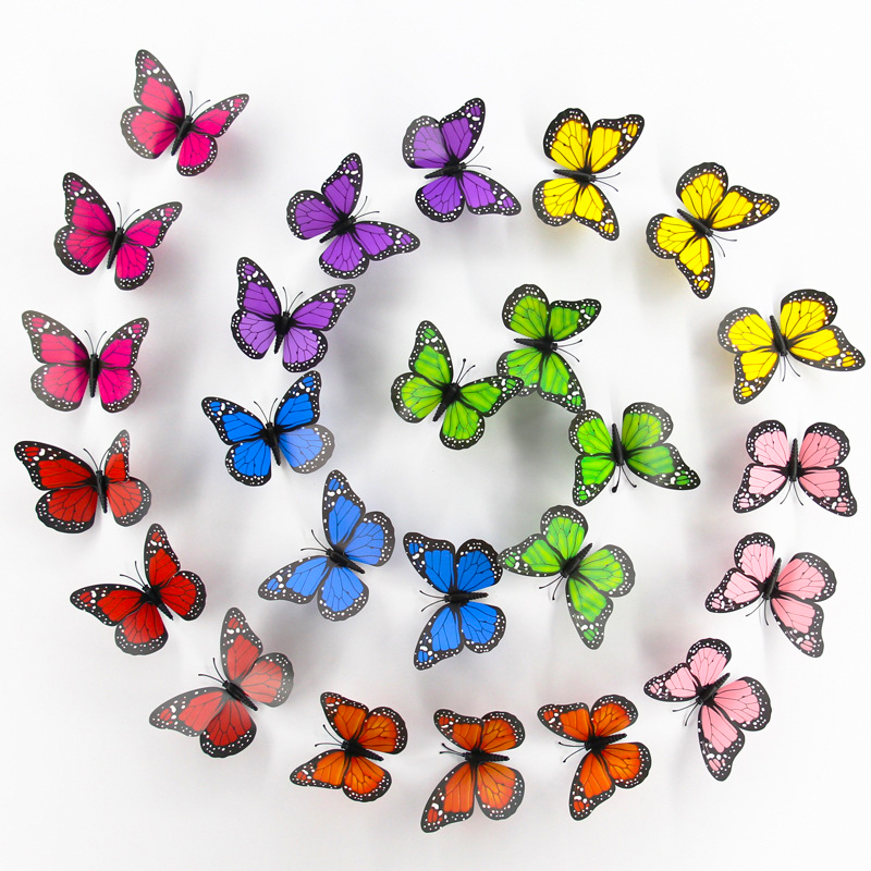 Home Diy Butterfly 3d Fridge Magnets Decorati